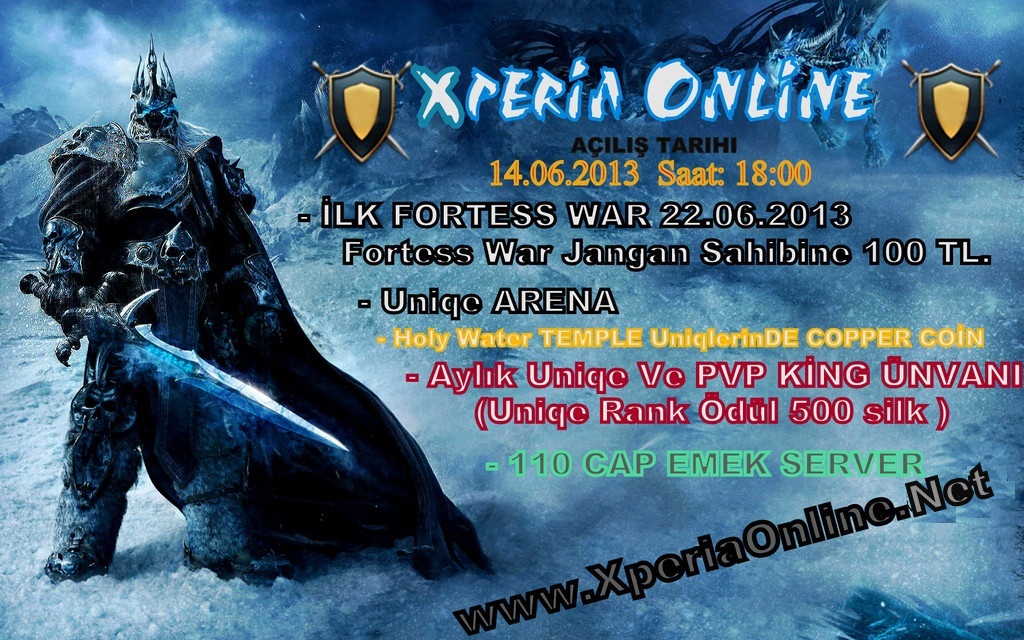  xPeria Online 110 Cap Emek Server (100 TL Fortess War Ödül)