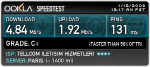 Tellcom'dan QuikNet'le evlere Fiber Optik bağlantı ile 5 Mbit/sn hızında kotasız hizmet aylık 29 Ytl