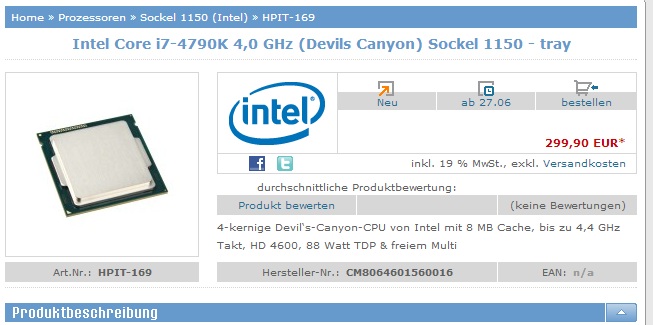 Intel'den yeni nesil performans işlemcileri: Core i7-4790K, Core i5-4690K ve Pentium G3258