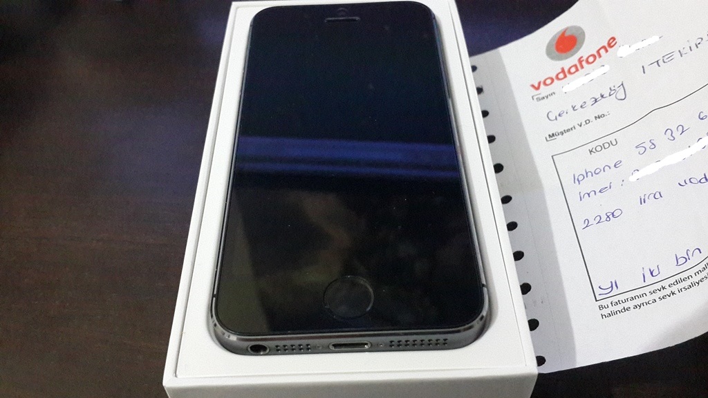  10.12.2013 Vodafone'dan alınma, 32 gb, Space Gray Siyah