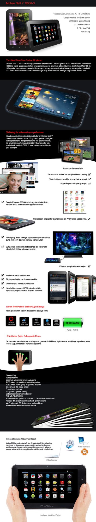  Mobee Nett 7' S-900 Tablet PC inceleme