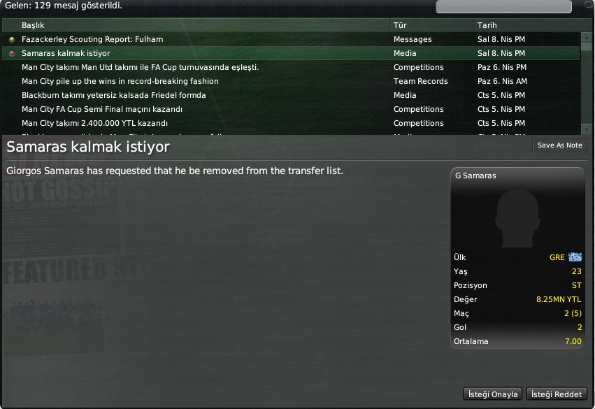  Football Manager 2008 (ÇIKTI)