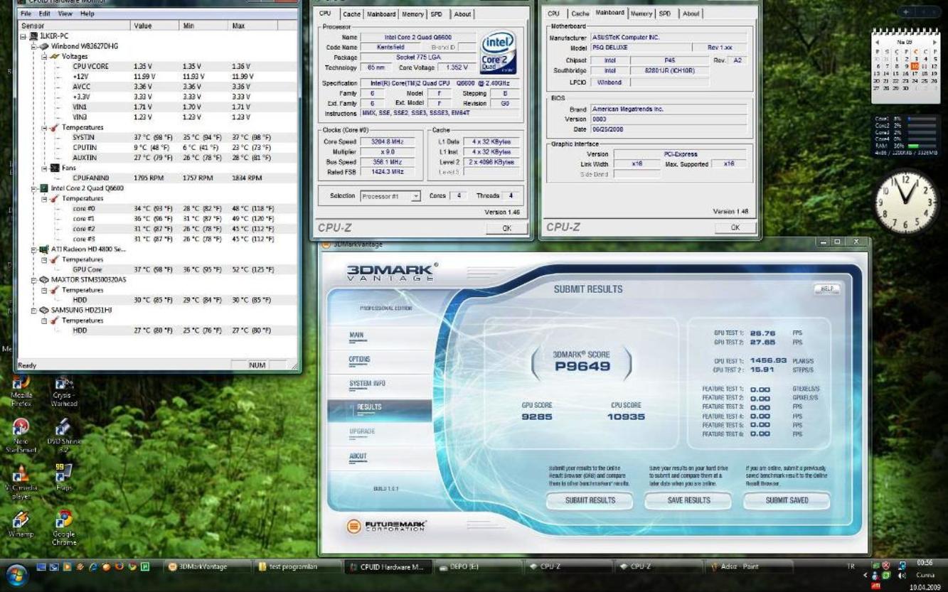  3DMARK VANTAGE SONUÇLARINIZ BURAYA