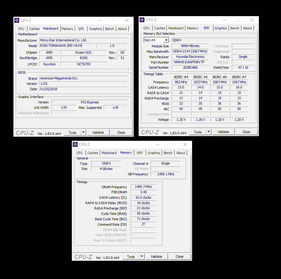 4GB HYNİX DDR4 2133 RAM (3000 STABİL) - ADETLİ