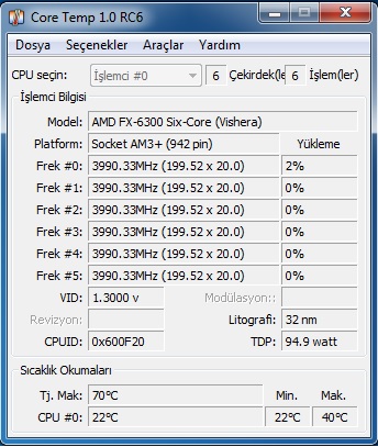  Fx6300 1.4 ghze Düşme sorunu hala devam ediyor [ ÇÖZÜLDÜÜÜÜ]