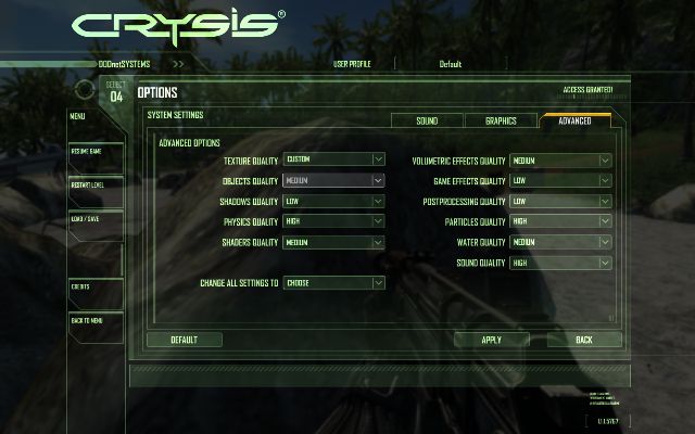  'Crysis' İnce ayarlar Paylaşım Konusu