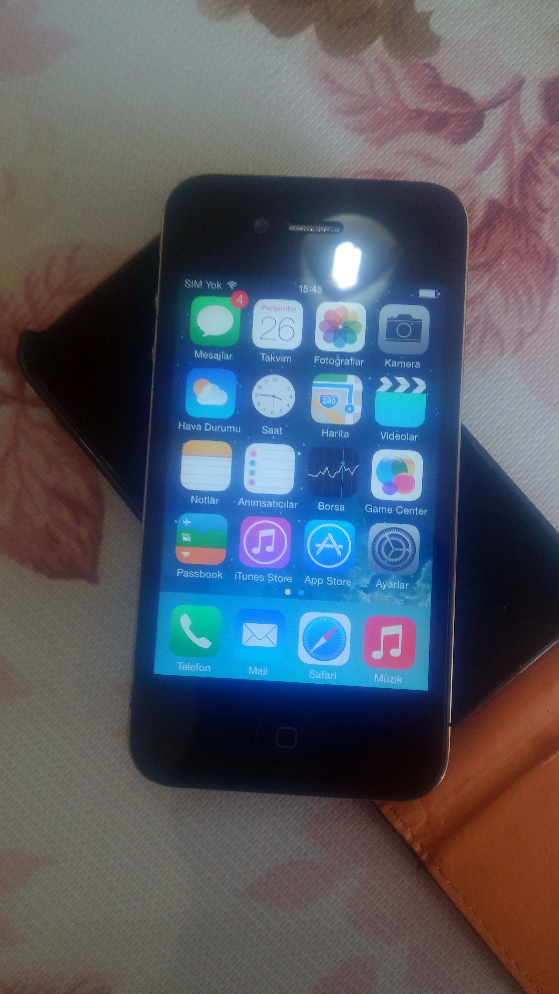  satılık kelepir iphone 4 16gb siyah 325tl