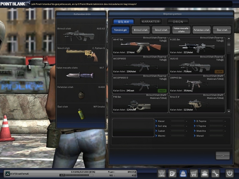  Satılık>>>PointBlank Albay 2.Kademe %85 ( NG li Çar)