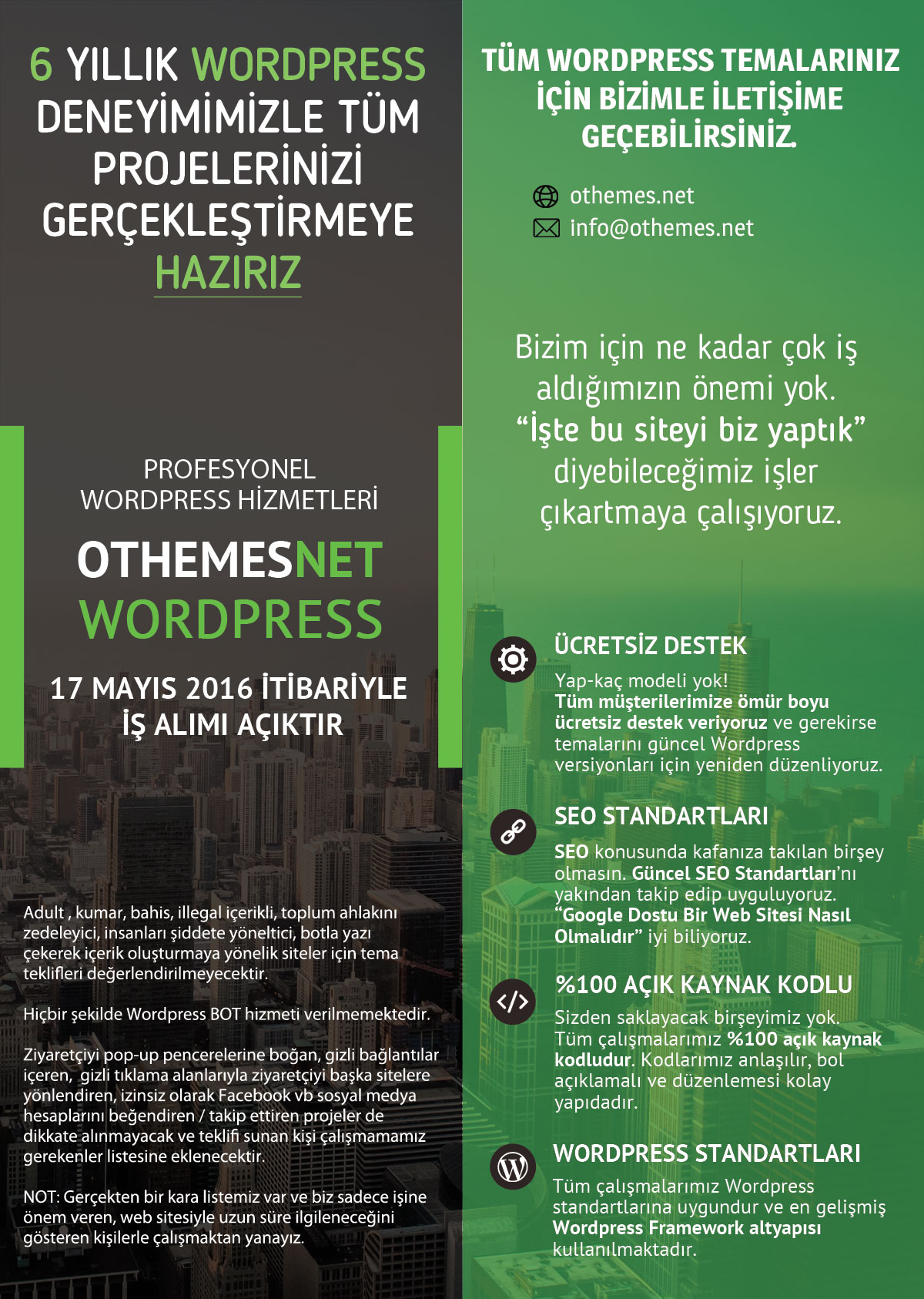  Wordpress Temalarınız Hazırlanır | Responsive | Schema.org | Tarayıcı Bildirimleri