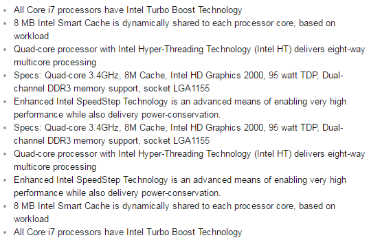  Intel® Core™ i7-2600 3.4 GHz  (8M Cache, up to 3.80 GHz) 1155pin İşlemci