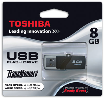  Toshiba 8GB Readyboost USB 2.0 Memory 19,90 TL