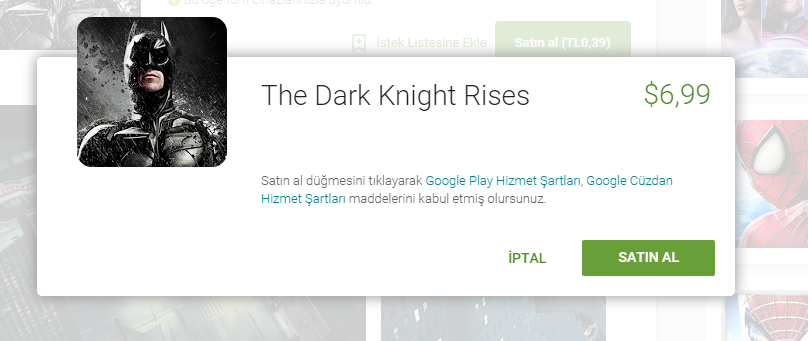  The Dark Knight Rises (BATMAN) 39 Kuruş