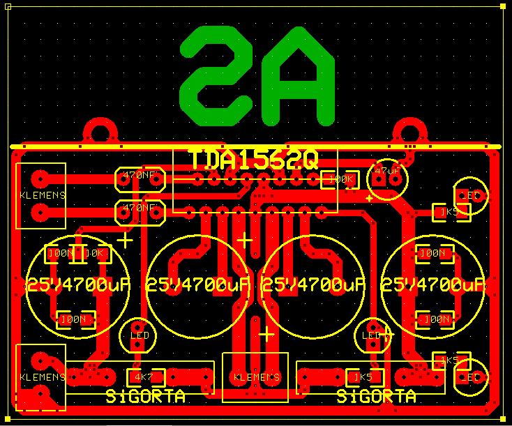  TDA 1562Q İle 2X70W Anfi devresi