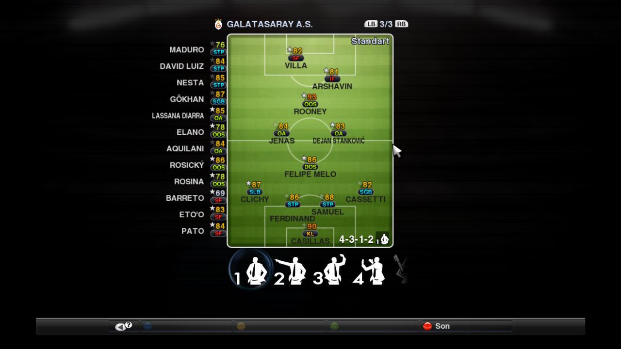  PES 2012 TAKTİK LAZIM