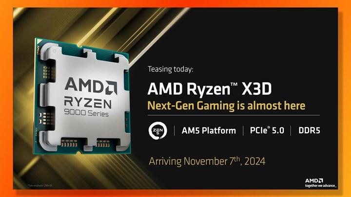 AMD Ryzen 9000X3D işlemcilerin çıkış tarihi açıklandı