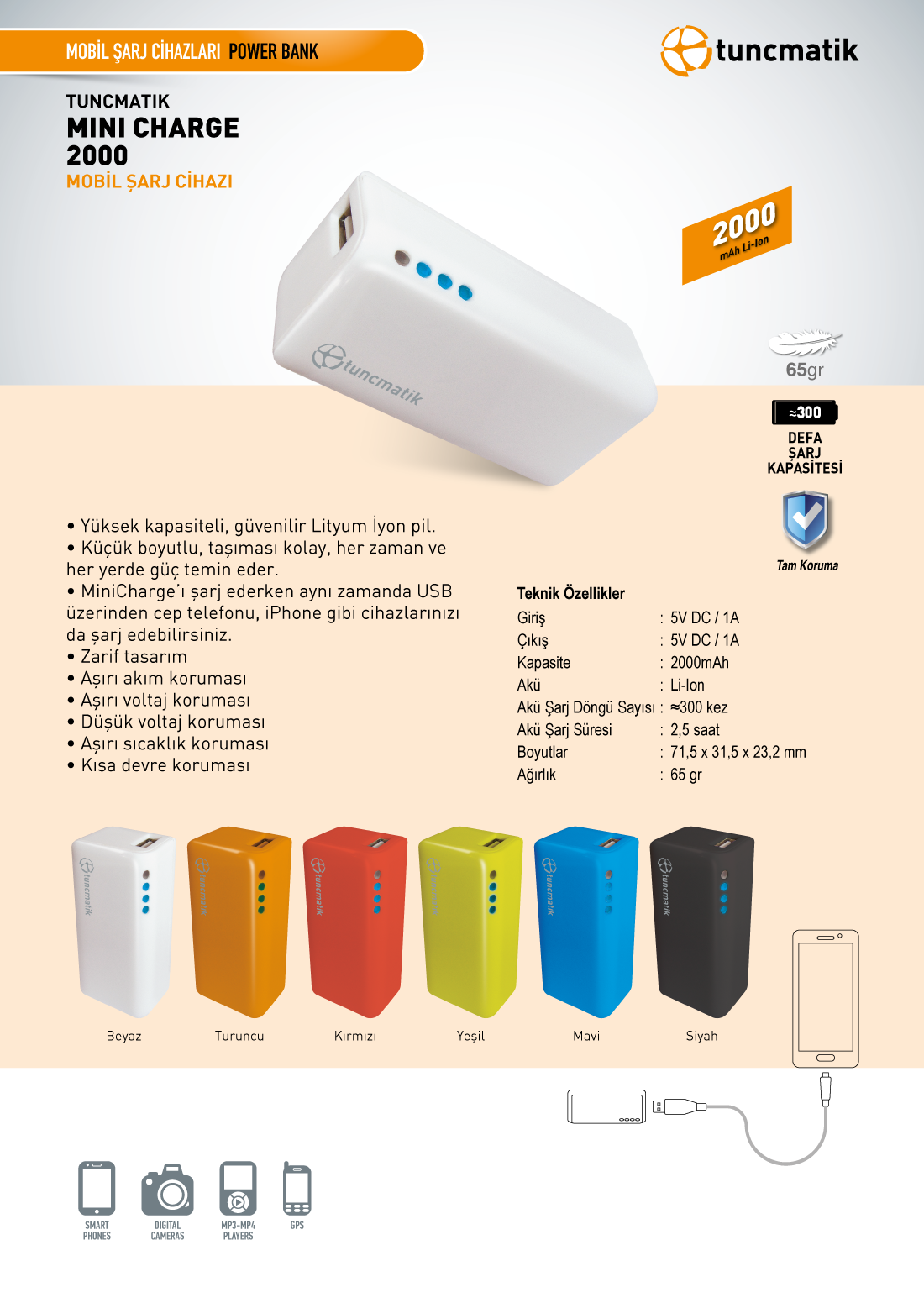 EE PowerBar 2600 Mah. Taşınabilir Şarj Cihazı 8.90 tl