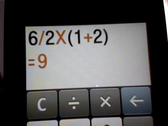  6÷2(1+2)=?