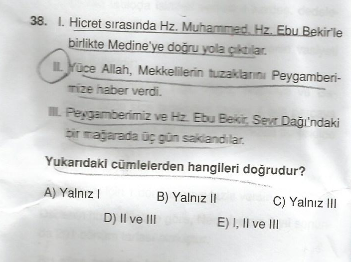  YGS DİN