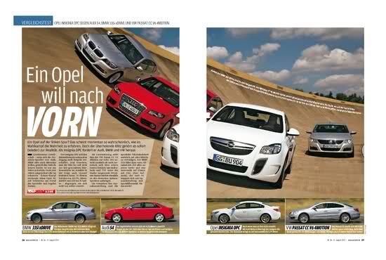  Opel Insignia OPC|BMW 335i|VW Passat CC|Audi S4