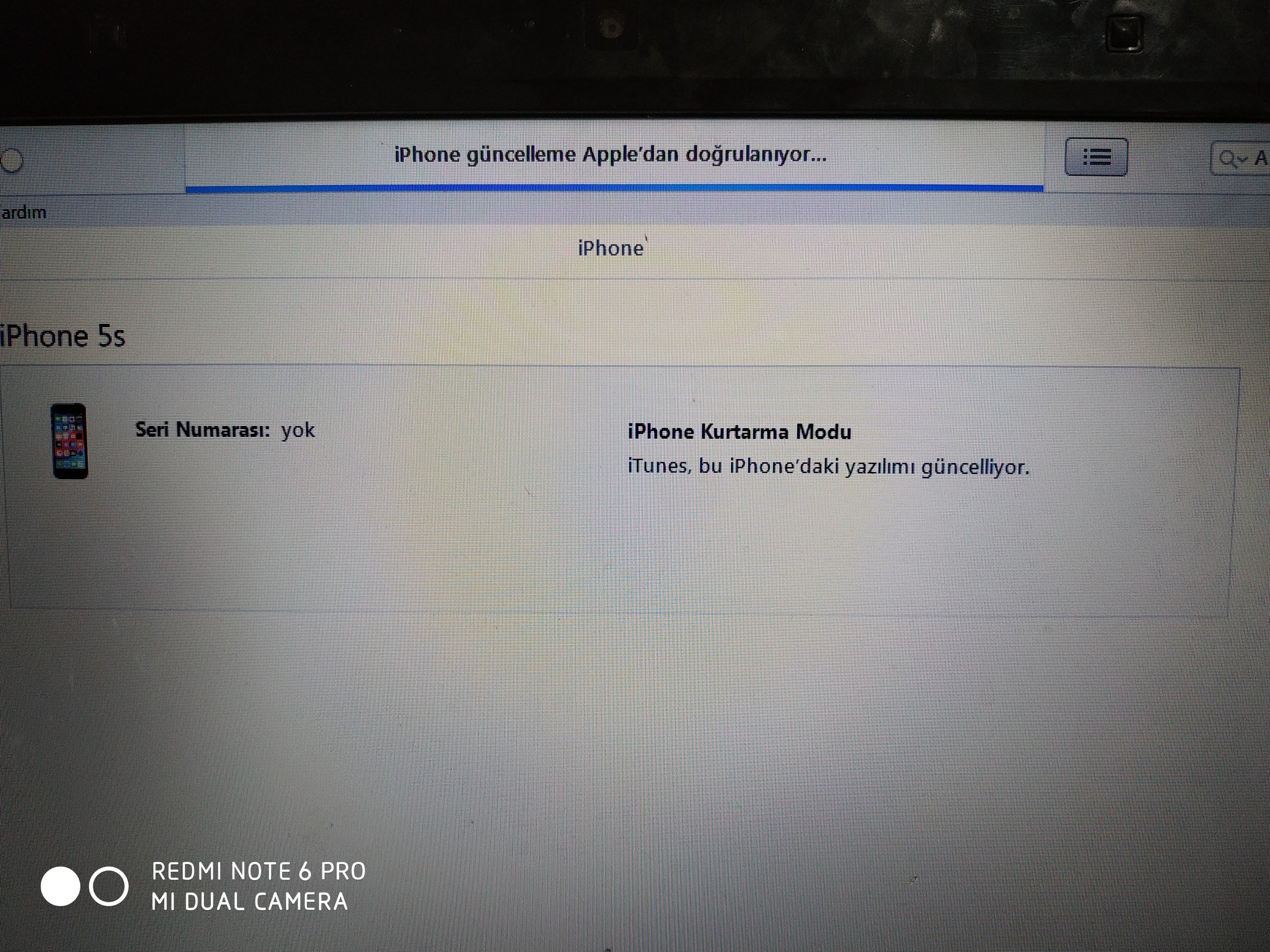 iPhone 5s itunes 9 hatası