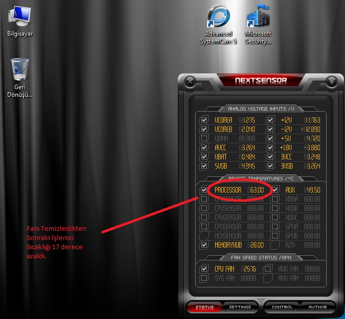  Cpu Sıcaklığı