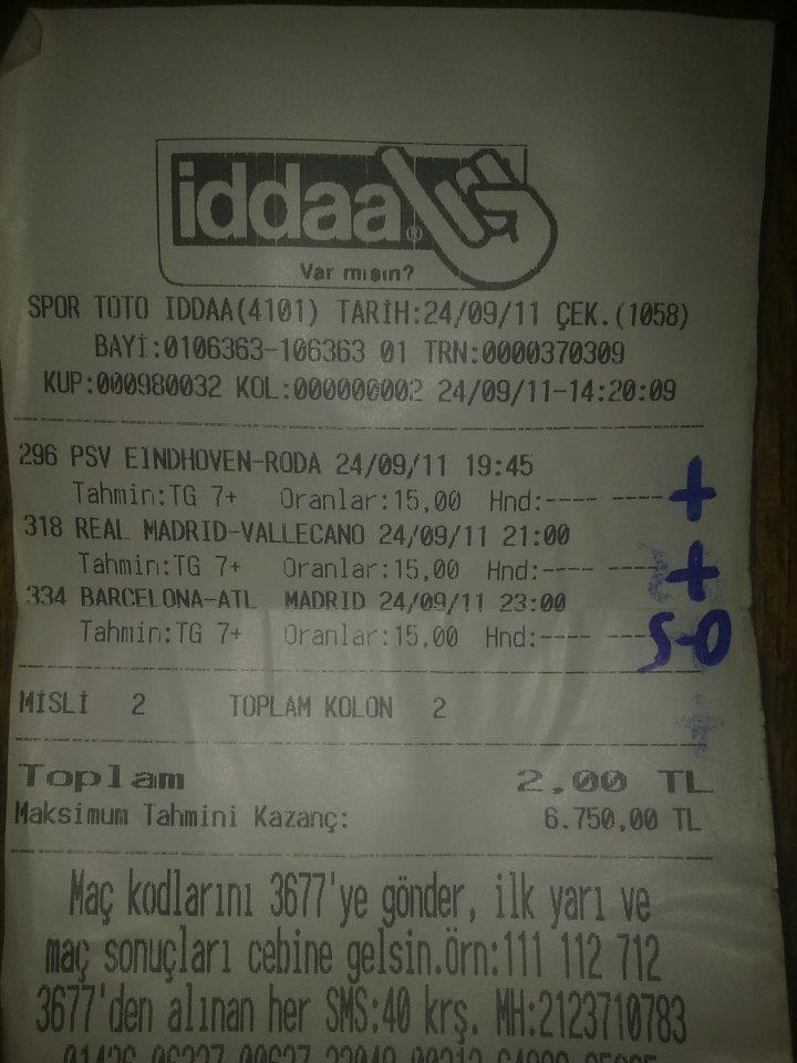  10000 TL veren iddaa kuponu yaptım SS'li!