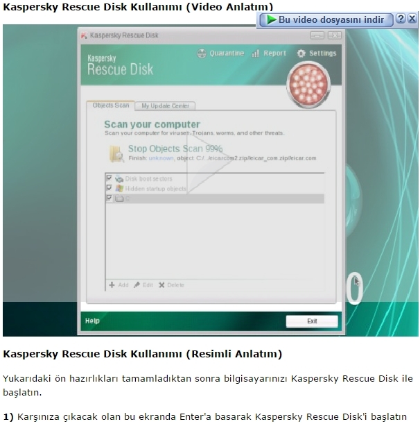  Kasperksy Rescue Disk