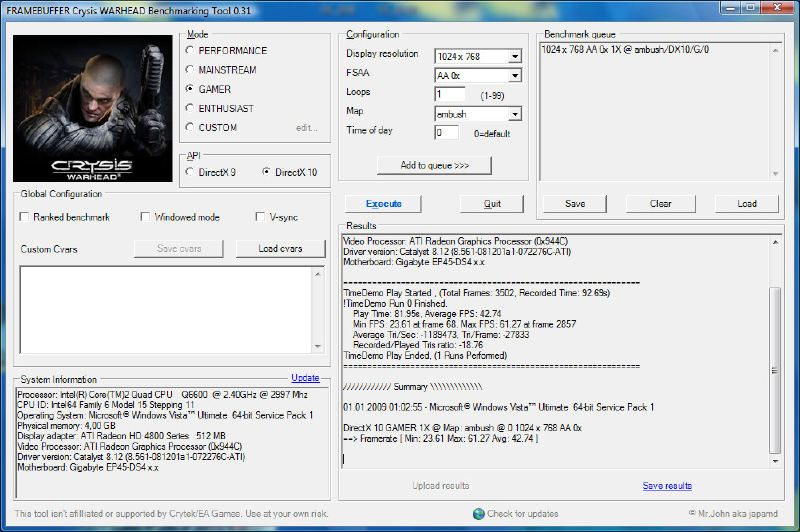  Crysis Warhead - 4830 - DX9/DX10 farkı...