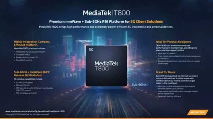 MediaTek hız odaklı yeni bir 5G modem duyurdu