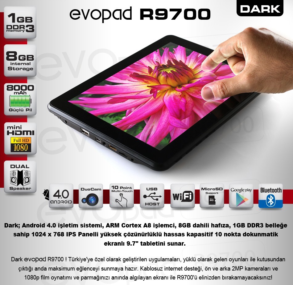  Dark EvoPad R9700 & Ainol Novo Aurora II  Arasında Kaldım Yardım edebilir misiniz ?