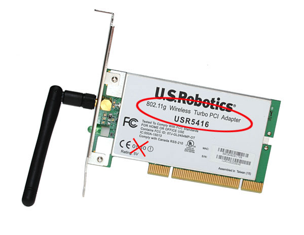  Satılık iki adet USR PCI wireless kart (istanbul)