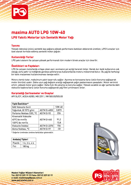  Petrol ofisi 10w/40 Yağ 4 litre 39.90+Hediye