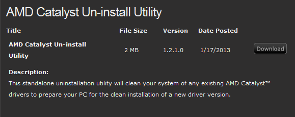 AMD clean Uninstall Utility. Amd uninstall utility