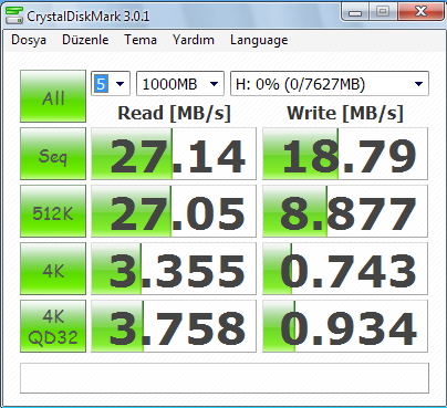  FLASH DISK TEST BAŞLIĞI!!!