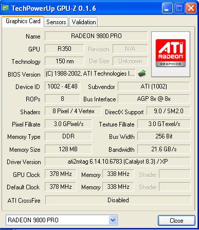  55ytl Ati Radeon 9800Pro indii 50lira AL GÖTÜR