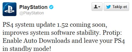  PS4 1.52 Güncellemesi Çıktı