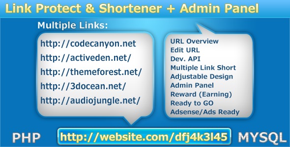  Protect Profesyonel Link Kısaltma Scripti ÜCRETSİZ