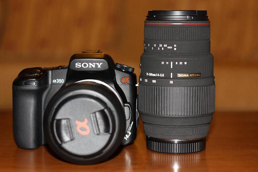  ##SONY A350 14,2mp DSLR+18-70mmSONY+70-300mm SİGMA MACRO APO DG--RESİMLİ##