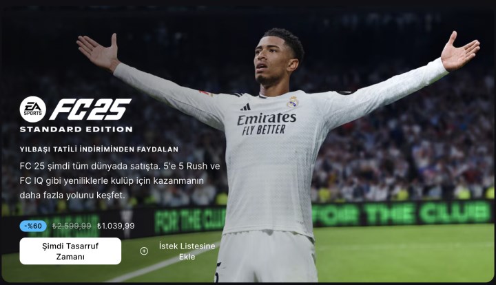 EA FC 25 yüzde 60 indirime girdi: Epic Store, EA App ve Xbox'ta fırsat!