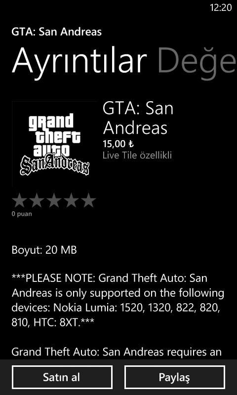  Gta San Andreas mağazada