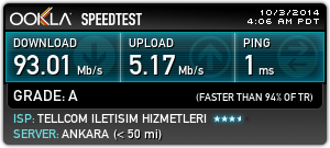  Superonline internetin 25 mbps hızı 100 mbps oldu!!