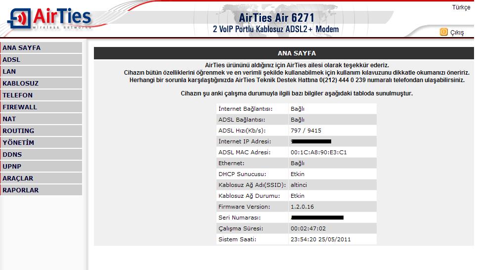  kablosuz adsl modemi,kablonet le kullanmak