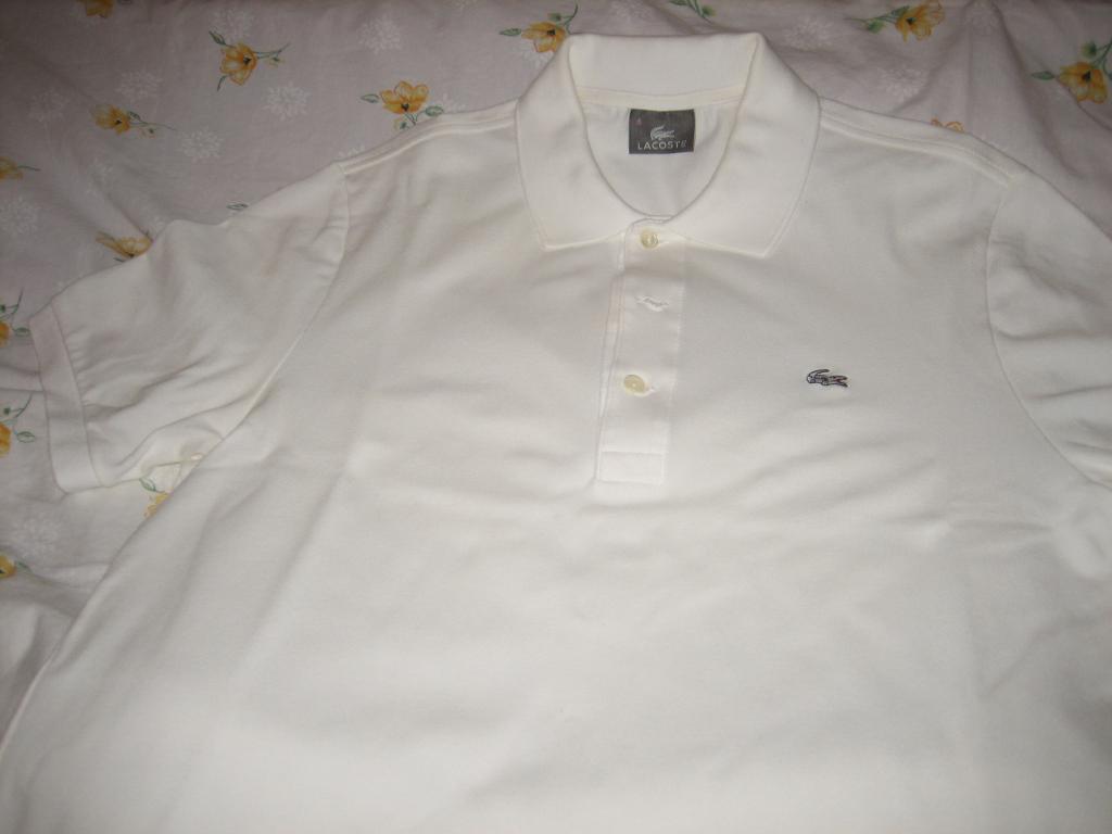  Lacoste 4 Beden (M) Beyaz Tisört