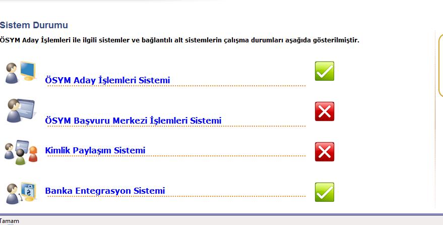  'ÖSYM AİS > Aday İşlemleri Sistemi' Sıkıntısı