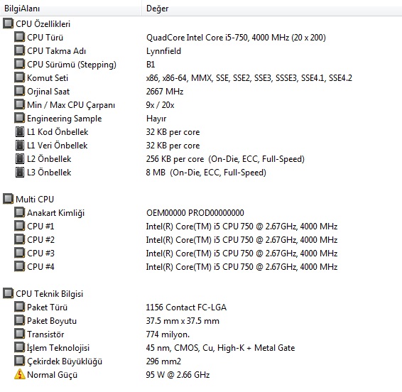  İ5 750+gtx 670 darboğaz