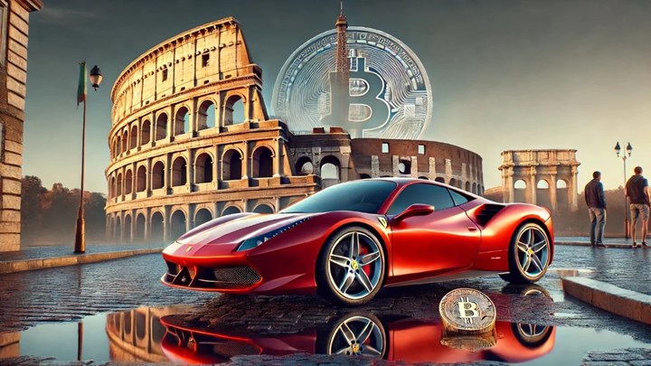 Ferrari, kripto para ile ödeme yöntemini Avrupa'ya genişletiyor