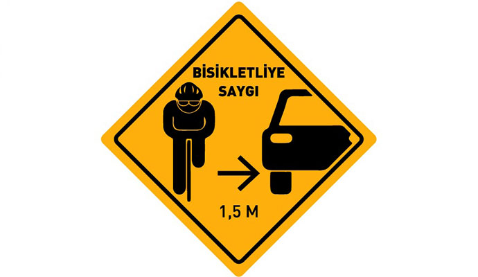  Trafikte Bisikletliye Saygı.