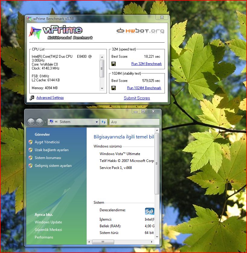  WPRIME süper bir CPU Benchmark.Haydi Kendine Güvenenler?( SIRALAMALI...)