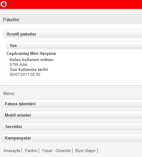  Vodafone Cep Self Servis.(Dakika-sms-internet bakiye sorgulama)Cep Avantaj Kalan Dakika Öğrenme