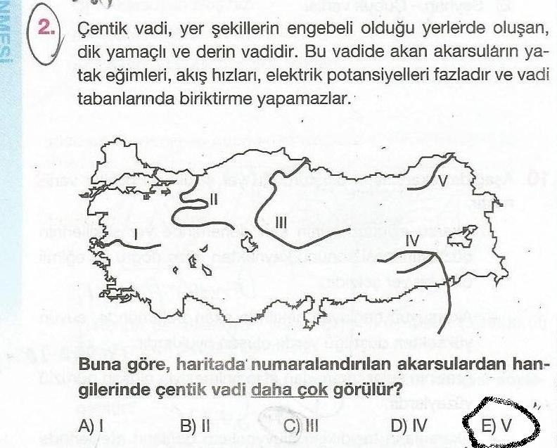  Coğrafya dış kuvvetler soruları